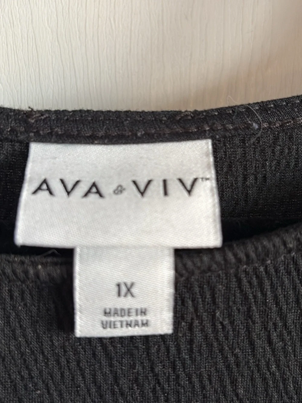 Ava & Viv Black Knit Top - Picture 3 of 3